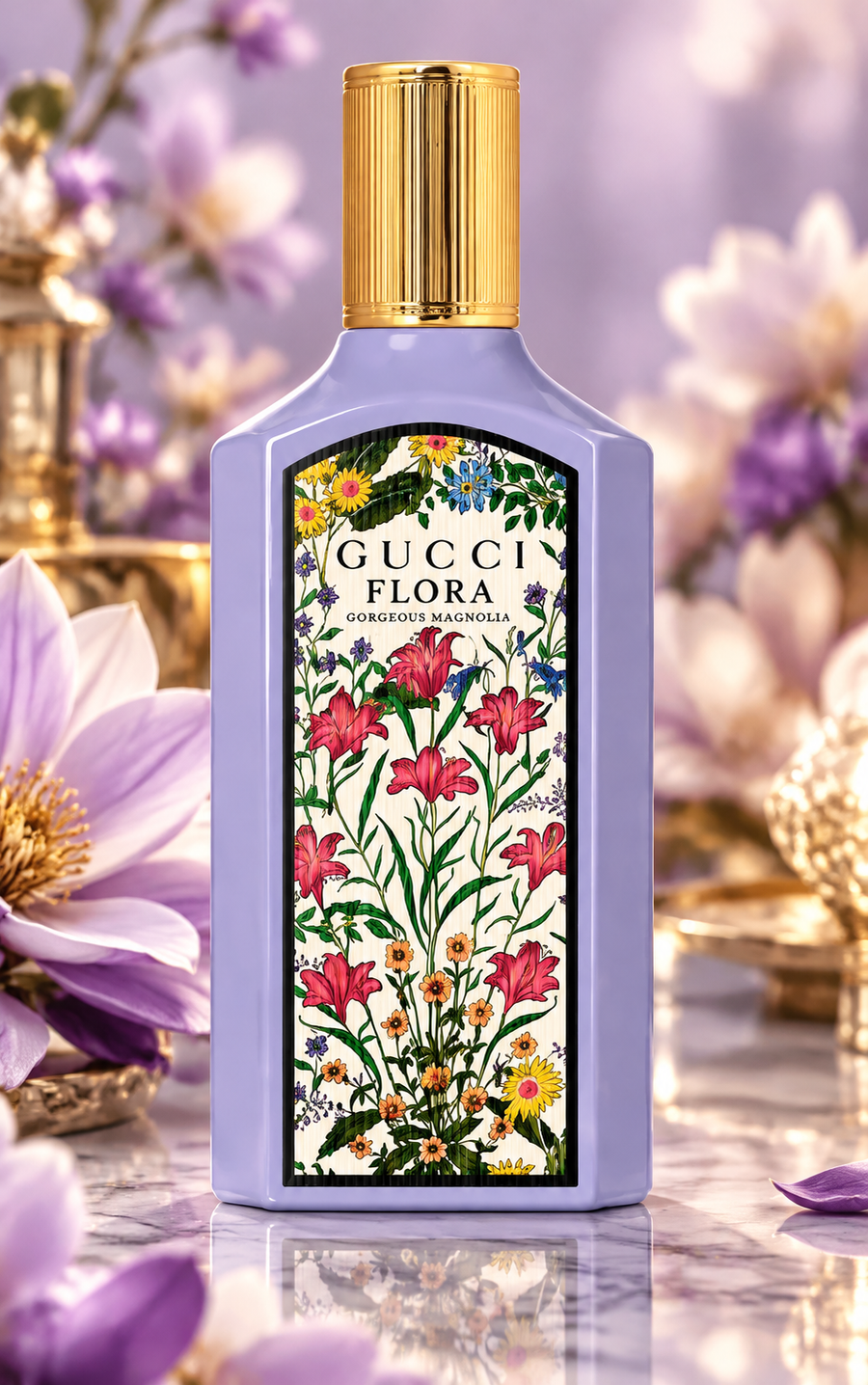 Gucci Flora Gorgeous Magnolia EDP 3.3 oz / 100 ml – Women's Luxury Perfume for Women
